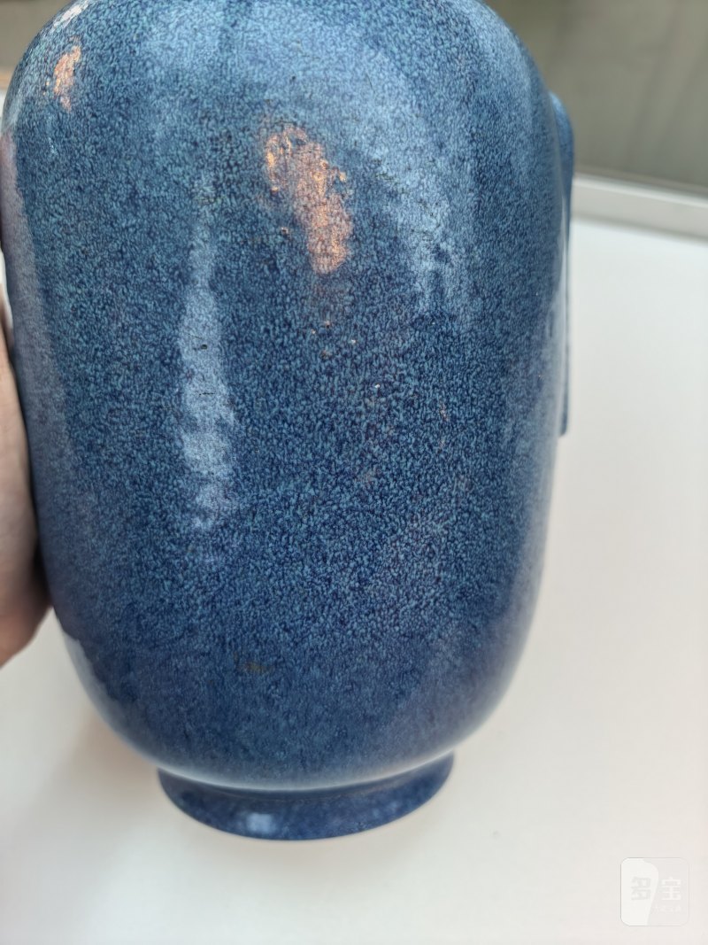 清道光 炉钧釉灯笼瓶 - 图6